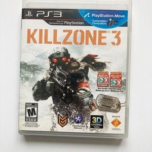 Sony Killzone 3 for PS3 sorry for the bright sunlight in the background.